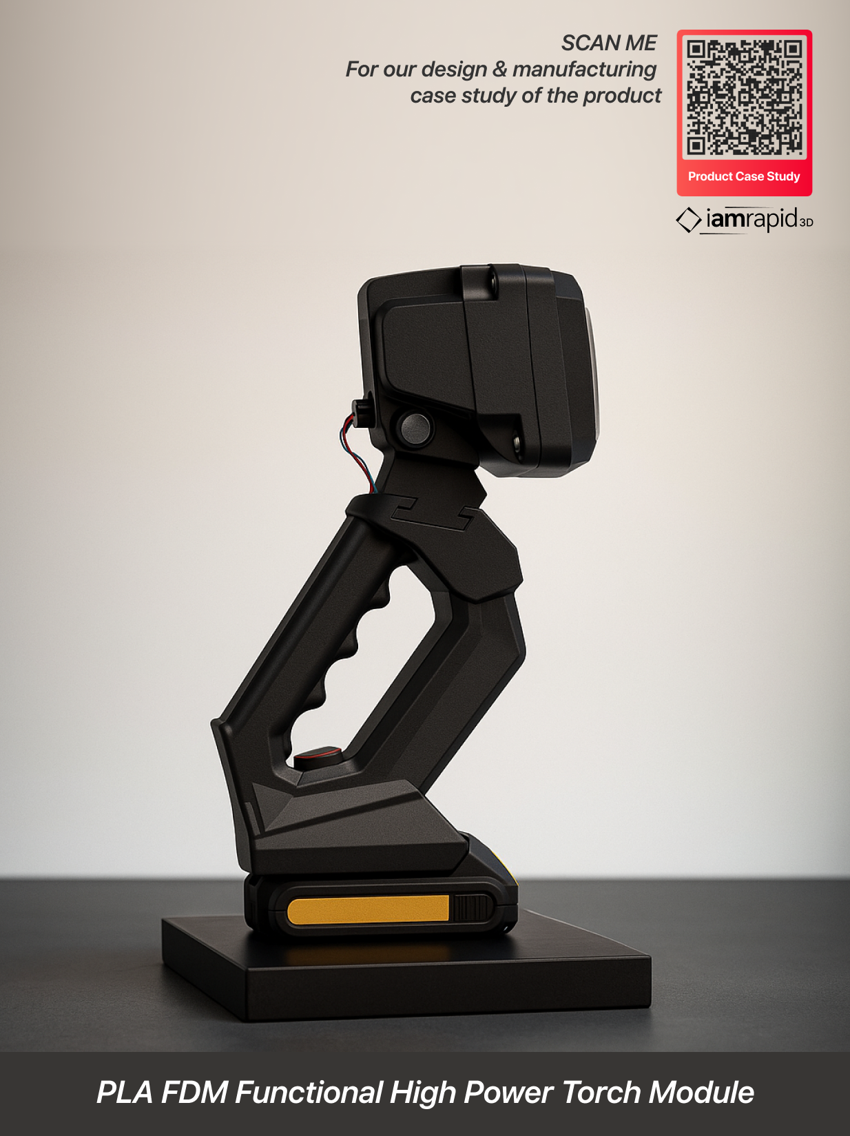 PLA FDM 3D printed functional high power torch module